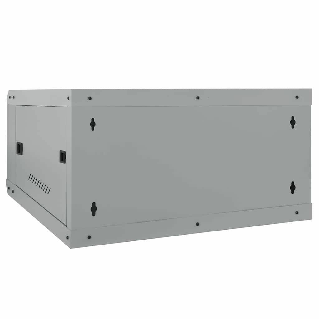 Netzwerkschrank mit Speicher Grau 60 x 60 x 35 cm Stahl