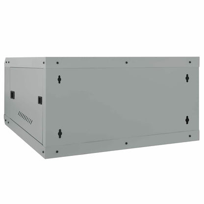Netzwerkschrank mit Speicher Grau 60 x 60 x 35 cm Stahl