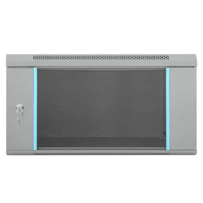 Netzwerkschrank mit Speicher Grau 60 x 60 x 35 cm Stahl