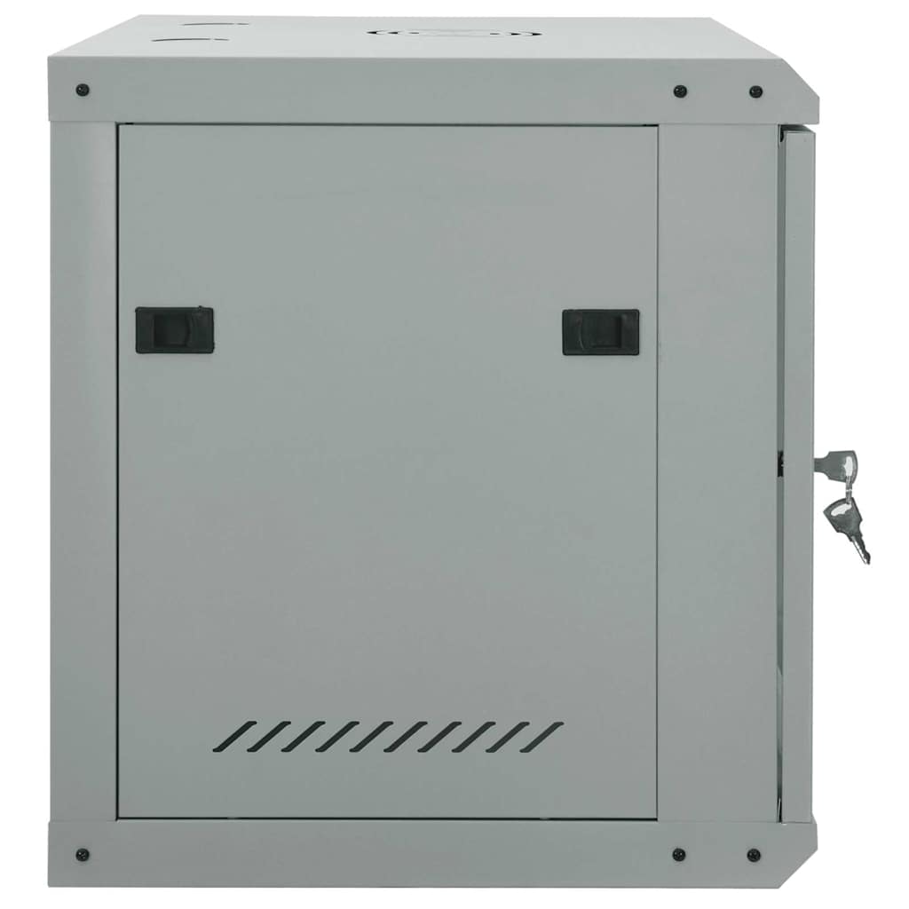 Netzwerkschrank mit Speicher Grau 60 x 45 x 50 cm Stahl