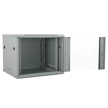 Netzwerkschrank mit Speicher Grau 60 x 60 x 50 cm Stahl