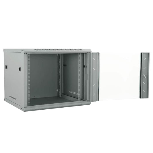 Netzwerkschrank mit Speicher Grau 60 x 60 x 50 cm Stahl