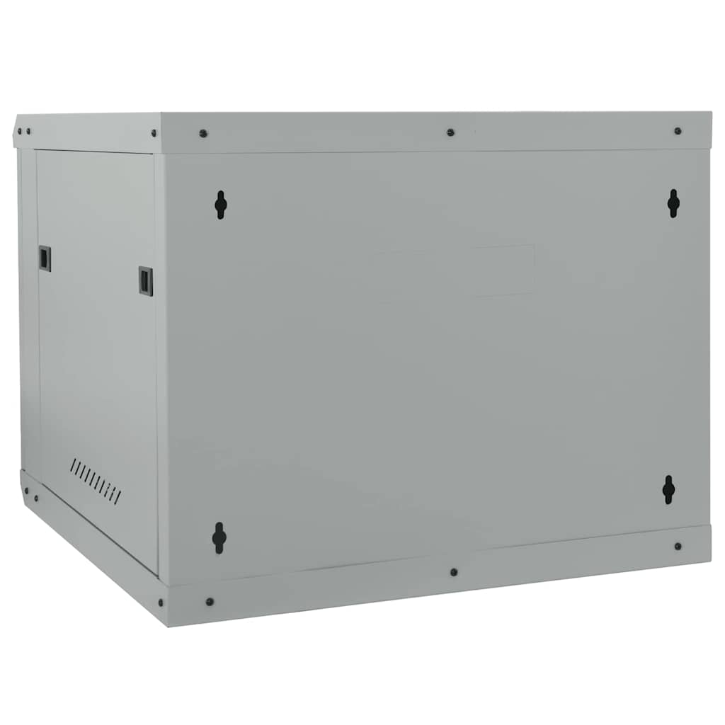 Netzwerkschrank mit Speicher Grau 60 x 60 x 50 cm Stahl
