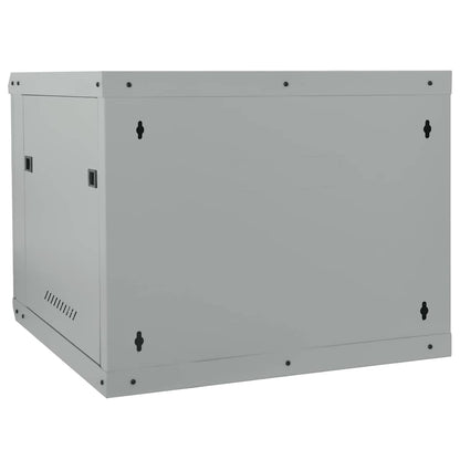 Netzwerkschrank mit Speicher Grau 60 x 60 x 50 cm Stahl