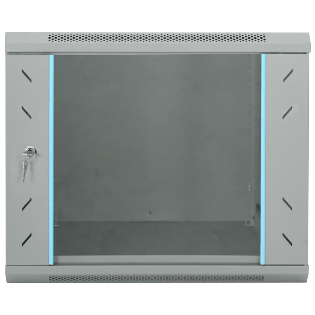 Netzwerkschrank mit Speicher Grau 60 x 60 x 50 cm Stahl