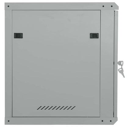 Netzwerkschrank mit Speicher Grau 60 x 60 x 50 cm Stahl