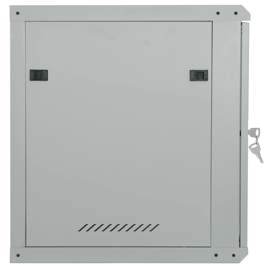 Netzwerkschrank mit Speicher Grau 60 x 60 x 65 cm Stahl