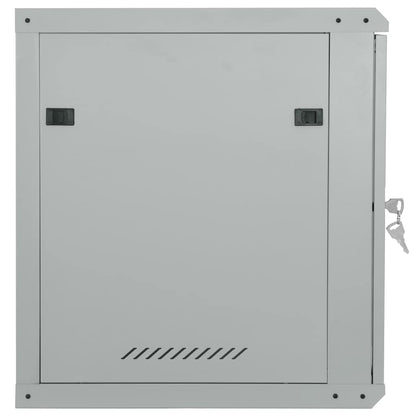 Netzwerkschrank mit Speicher Grau 60 x 60 x 65 cm Stahl