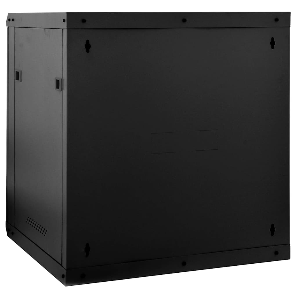 Netzwerkschrank mit Speicher Schwarz 60 x 45 x 65 cm Stahl