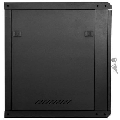 Netzwerkschrank mit Speicher Schwarz 60 x 45 x 65 cm Stahl
