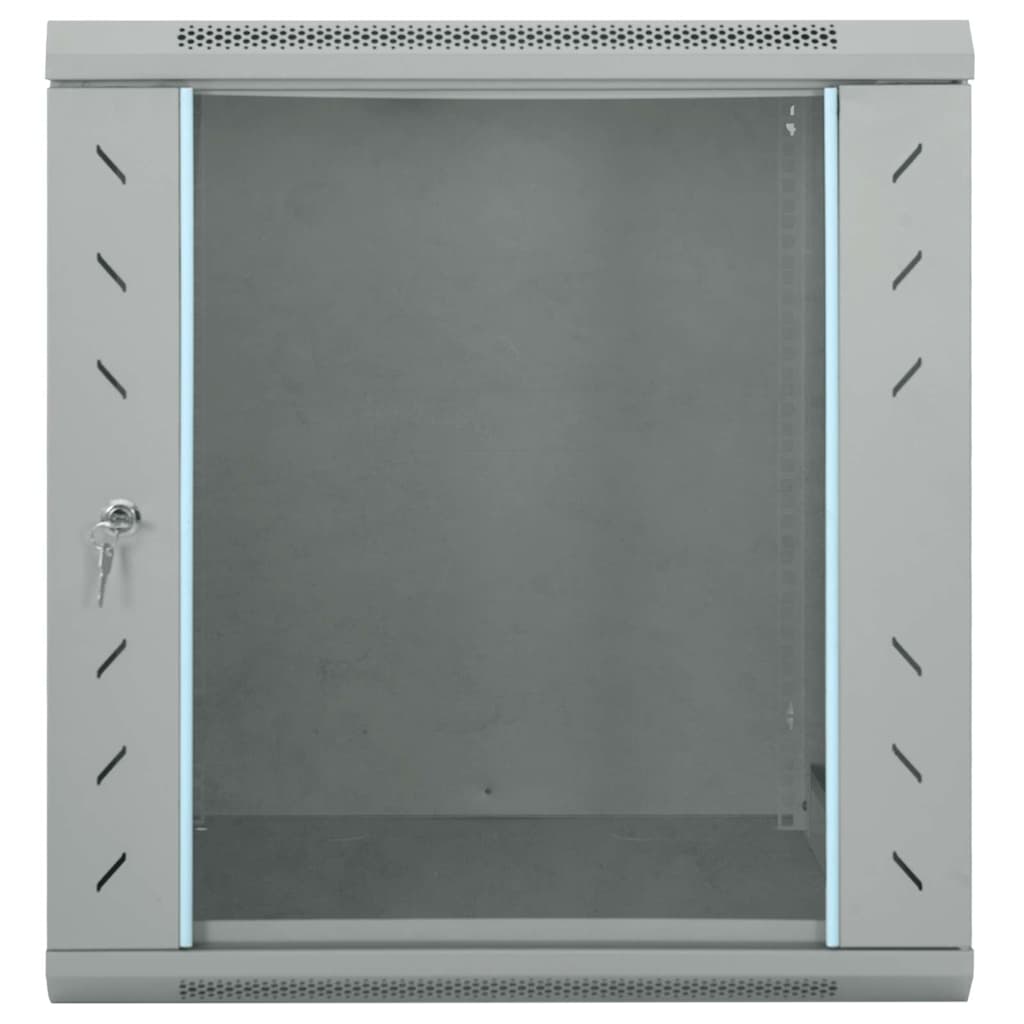 Netzwerkschrank mit Speicher Grau 60 x 45 x 65 cm Stahl