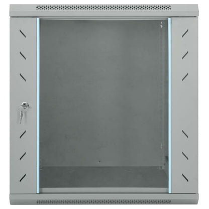 Netzwerkschrank mit Speicher Grau 60 x 45 x 65 cm Stahl