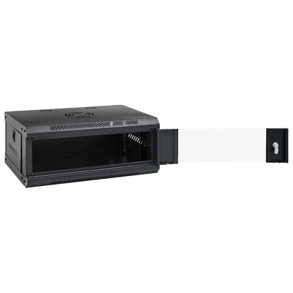 Netzwerkschrank mit Speicher Schwarz 53 x 35 x 21 cm Stahl