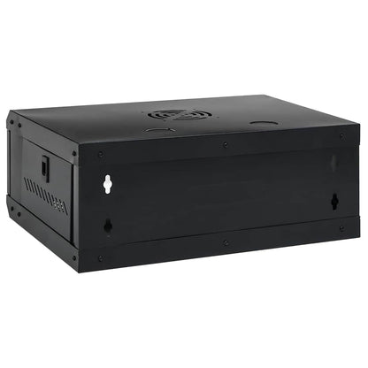 Netzwerkschrank mit Speicher Schwarz 53 x 45 x 21 cm Stahl
