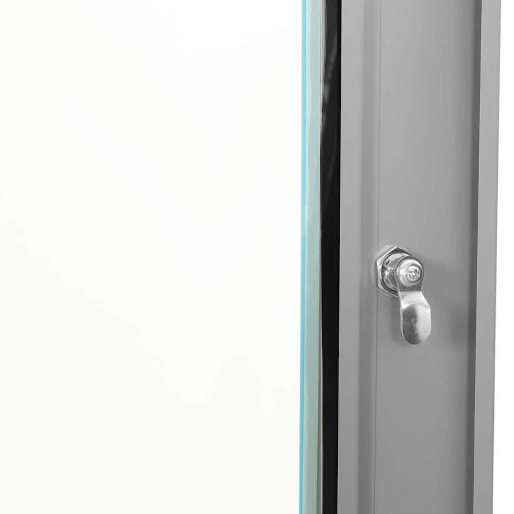 Netzwerkschrank mit Speicher Grau 53 x 35 x 21 cm Stahl