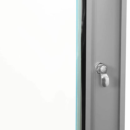 Netzwerkschrank mit Speicher Grau 53 x 35 x 21 cm Stahl