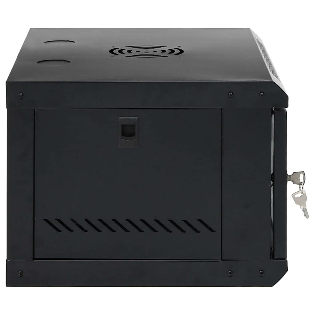 Netzwerkschrank mit Speicher Schwarz 53 x 45 x 30 cm Stahl
