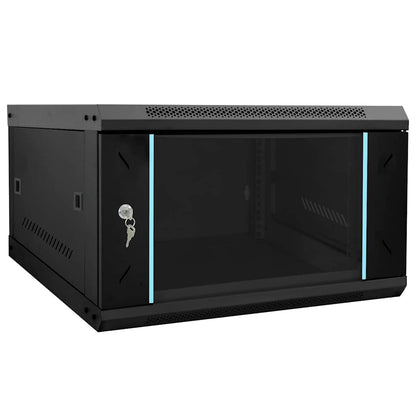 Netzwerkschrank mit Speicher Schwarz 53 x 60 x 30 cm Stahl