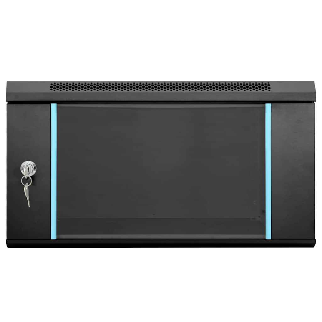 Netzwerkschrank mit Speicher Schwarz 53 x 60 x 30 cm Stahl