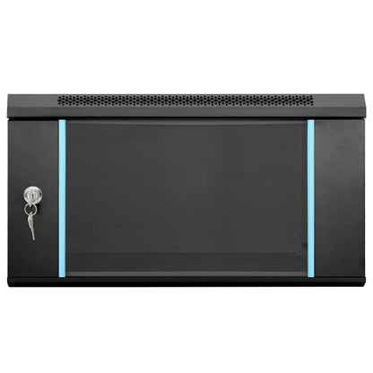 Netzwerkschrank mit Speicher Schwarz 53 x 60 x 30 cm Stahl