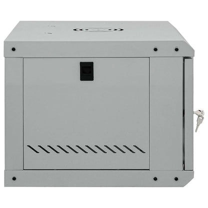 Netzwerkschrank mit Speicher Grau 53 x 45 x 30 cm Stahl