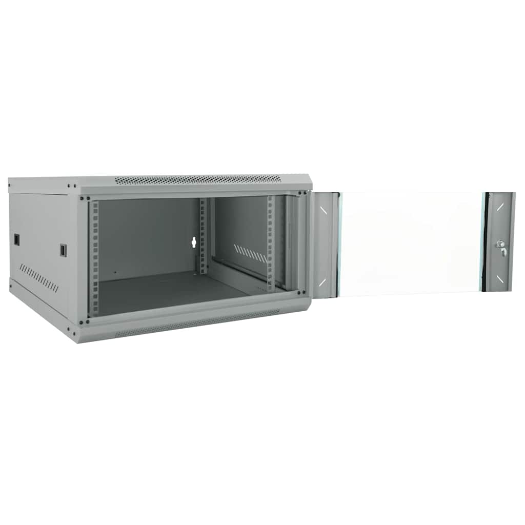 Netzwerkschrank mit Speicher Grau 53 x 60 x 30 cm Stahl
