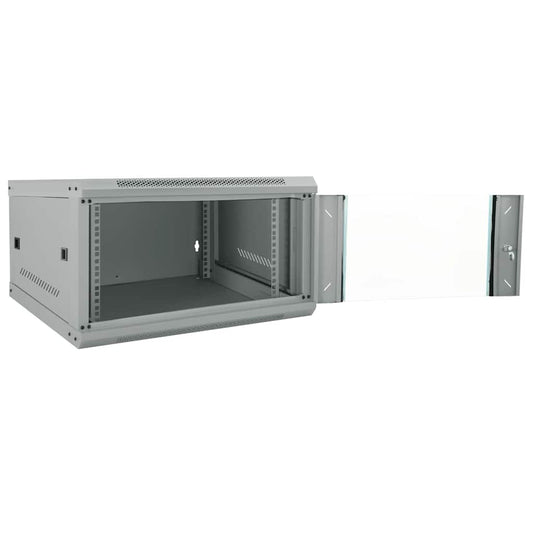 Netzwerkschrank mit Speicher Grau 53 x 60 x 30 cm Stahl