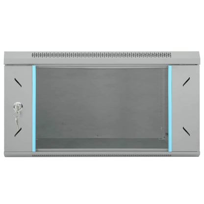 Netzwerkschrank mit Speicher Grau 53 x 60 x 30 cm Stahl