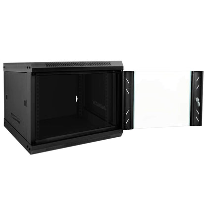 Netzwerkschrank mit Speicher Schwarz 53 x 60 x 45 cm Stahl