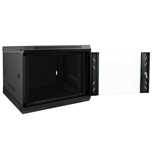 Netzwerkschrank mit Speicher Schwarz 53 x 60 x 45 cm Stahl