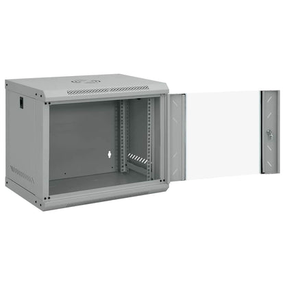 Netzwerkschrank mit Speicher Grau 53 x 45 x 45 cm Stahl