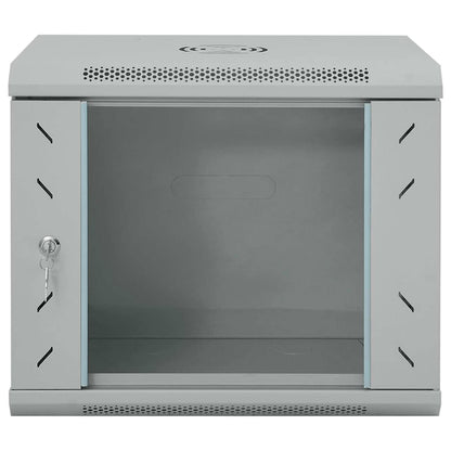 Netzwerkschrank mit Speicher Grau 53 x 45 x 45 cm Stahl