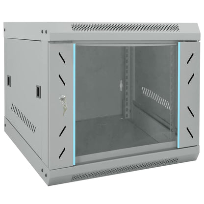 Netzwerkschrank mit Speicher Grau 53 x 60 x 45 cm Stahl
