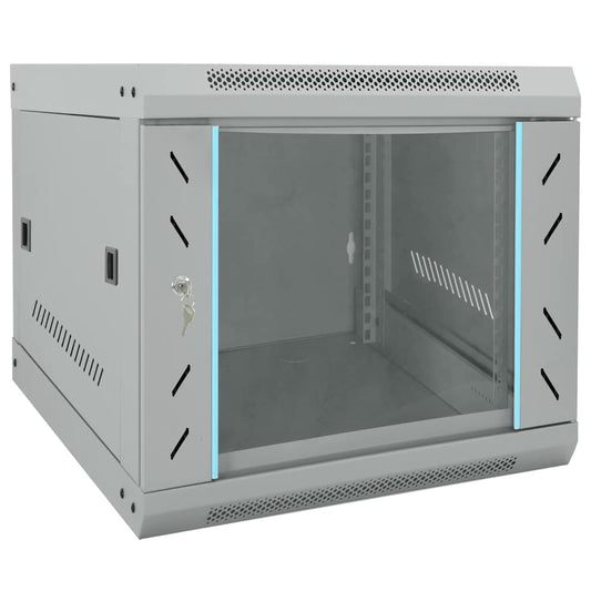 Netzwerkschrank mit Speicher Grau 53 x 60 x 45 cm Stahl