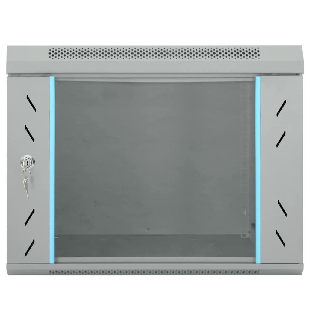 Netzwerkschrank mit Speicher Grau 53 x 60 x 45 cm Stahl