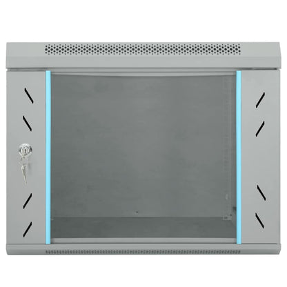 Netzwerkschrank mit Speicher Grau 53 x 60 x 45 cm Stahl