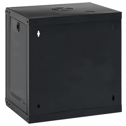 Netzwerkschrank mit Speicher Schwarz 53 x 45 x 60 cm Stahl