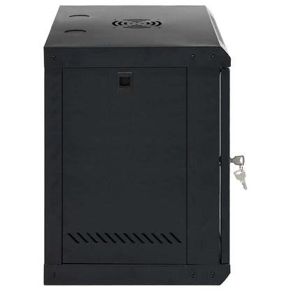 Netzwerkschrank mit Speicher Schwarz 53 x 45 x 60 cm Stahl