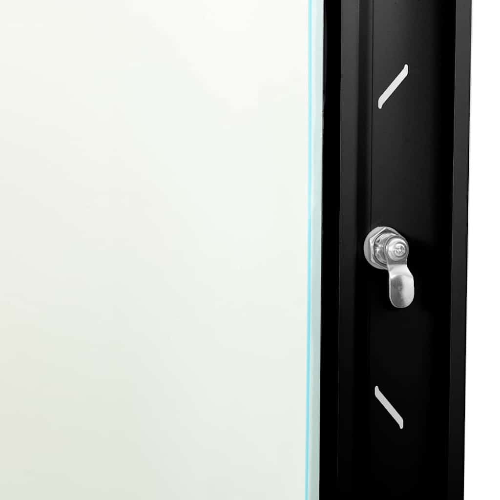 Netzwerkschrank mit Speicher Schwarz 53 x 60 x 60 cm Stahl