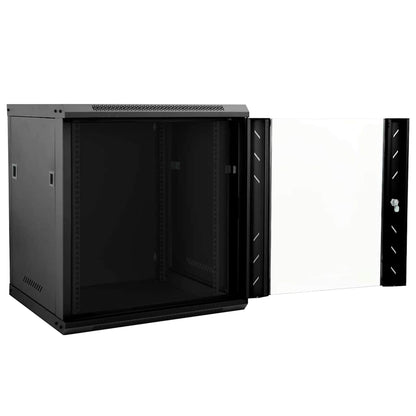 Netzwerkschrank mit Speicher Schwarz 53 x 60 x 60 cm Stahl