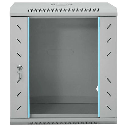 Netzwerkschrank mit Speicher Grau 53 x 45 x 60 cm Stahl