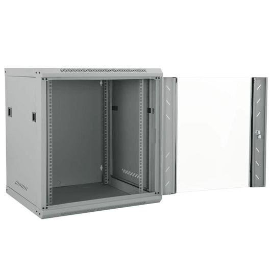 Netzwerkschrank mit Speicher Grau 53 x 60 x 60 cm Stahl