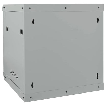 Netzwerkschrank mit Speicher Grau 53 x 60 x 60 cm Stahl