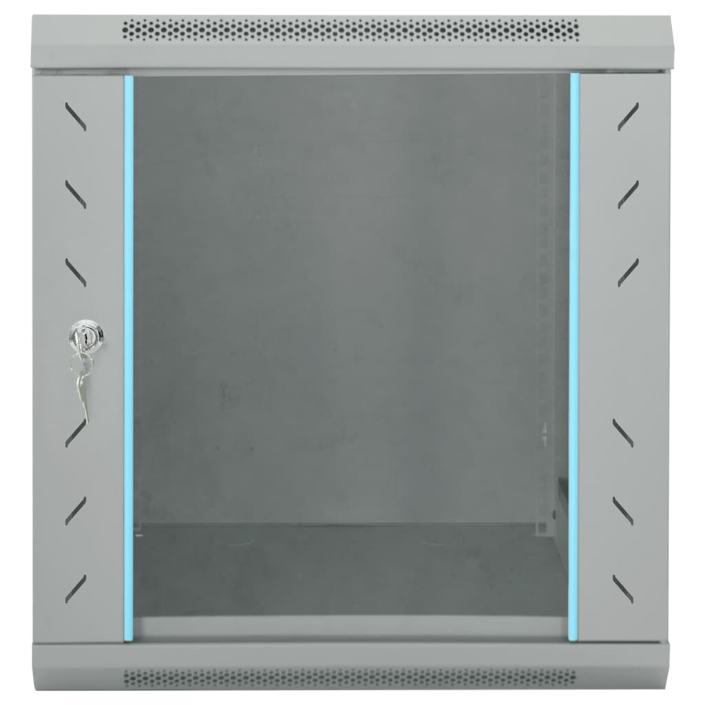Netzwerkschrank mit Speicher Grau 53 x 60 x 60 cm Stahl