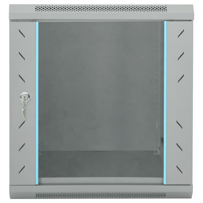 Netzwerkschrank mit Speicher Grau 53 x 60 x 60 cm Stahl