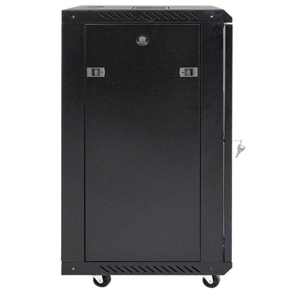 Netzwerkschrank mit Speicher Schwarz 60 x 60 x 80 cm Stahl
