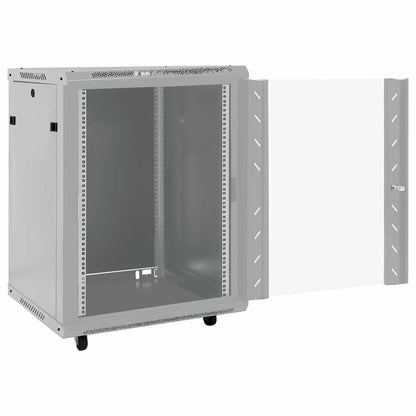 Netzwerkschrank mit Speicher Grau 60 x 60 x 80 cm Stahl