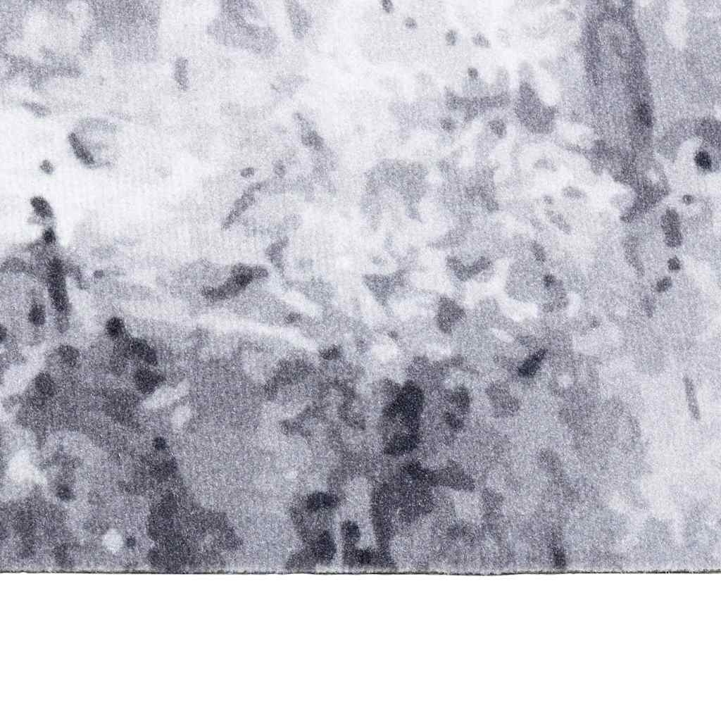 Küchen Teppich Grau 150 x 45 cm Samt