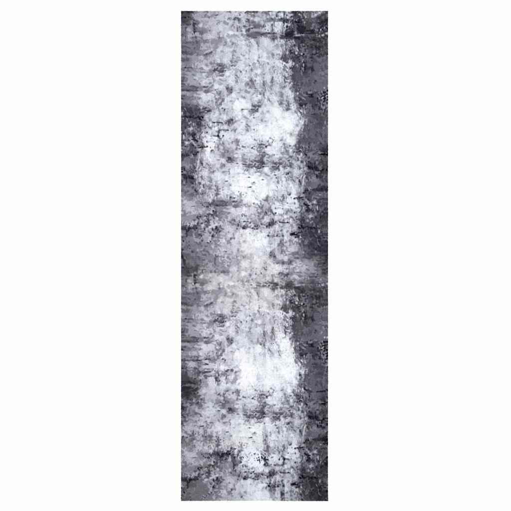 Küchen Teppich Grau 150 x 45 cm Samt
