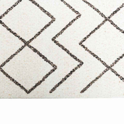 Küchen Teppich Weiß 180 x 60 cm Samt